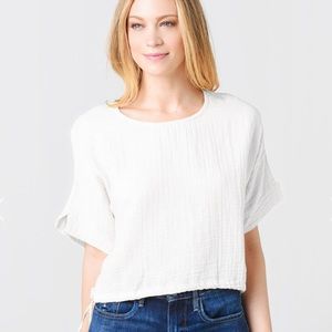 White drawstring blouse- Stark X